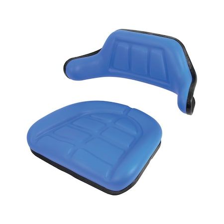 A & I Products Seat Cushion Set, Wrap Around, Blue 18" x18" x10" A-W103BU